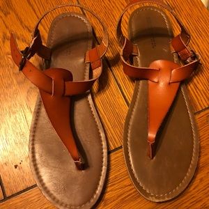 Mossimo Supply Co. brown leather-style sandals